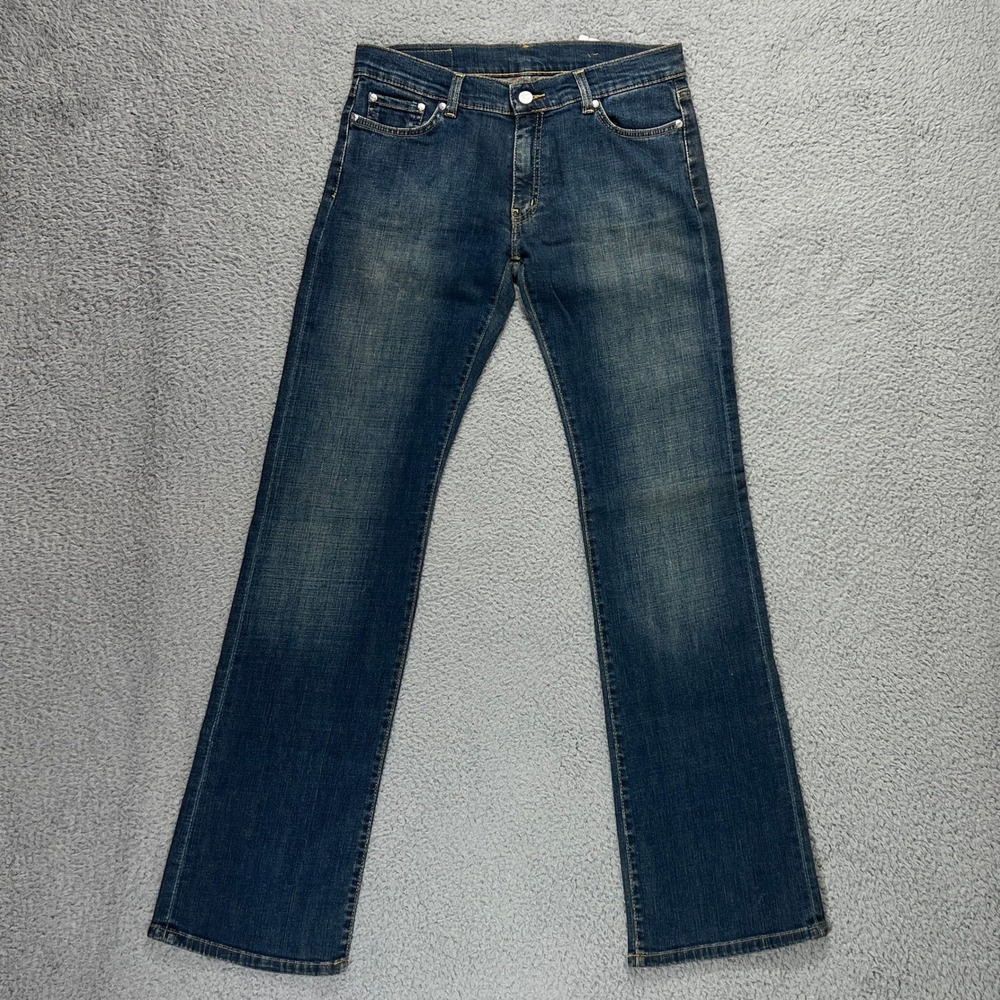 Lacoste Bootcut Jeans Women's Size 8 Blue Low Rise Embroidered Vintage NWT